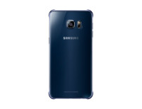 Луксозен твърд гръб ултра тънък кристално прозрачен оригинален EF-QG928 за Samsung Galaxy S6 EDGE+ G928 / S6 EDGE Plus тъмно син кант
